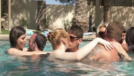 GenderX - Pool Party Turns Into Wild Trans Orgy